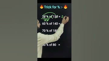Percentage tricks #tricks #shorts #maths #ssc #cbse #math #chsl #cgl #katarsinghclasses