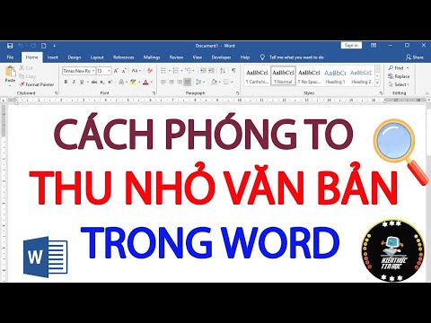 Video: Làm cách nào để phóng to văn bản trước khi in?