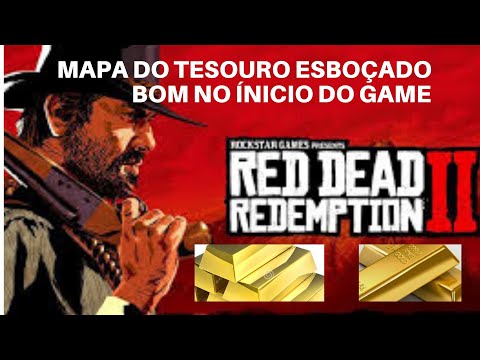 RED DEAD REDEMPTION 2 - MAPA TESOURO ESBOÇADO