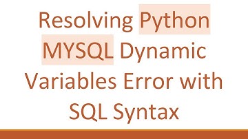 Resolving Python MYSQL Dynamic Variables Error with SQL Syntax