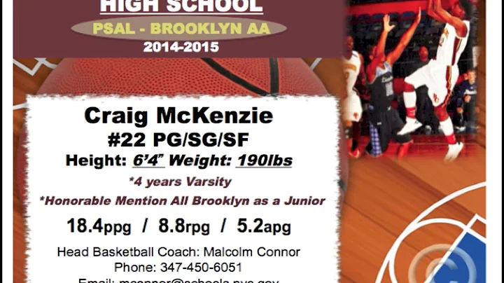 Craig McKenzie (Class of 2015): Basketball Mixtape