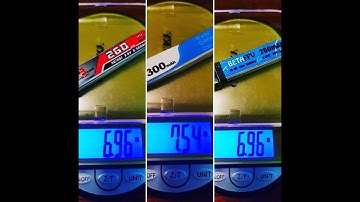 1S lipo comparison Betafpv 300mah VS GNB 260mah
