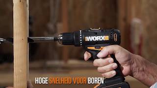 20 V MAX LITHIUM-ION SCHROEF-BOORMACHINE WX170 - Netherlands - www.worx.com