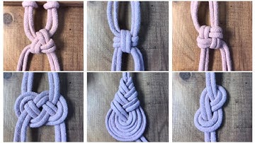 6 stunning Macramé Knots You NEED to Learn!Handmade Art Tutorial (part 21)