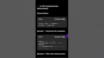 #2|FASE 2|Comprehensions (listas, diccionarios, conjuntos), #python #cursopython #fase2 #developer