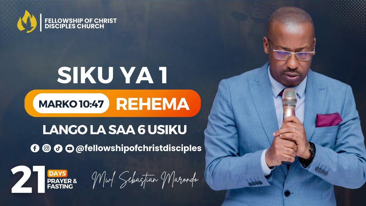 KUOMBA REHEMA ZA MUNGU NA MWL SEBASTIAN MARONDO|| DAY 1 ||Lango la Saa Sita Usiku||