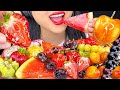 ASMR COLORFUL CANDIED FRUITS Tanghulu NO TALKING Mukbang (ICE CRACKING EATING SOUNDS) ASMR Phan