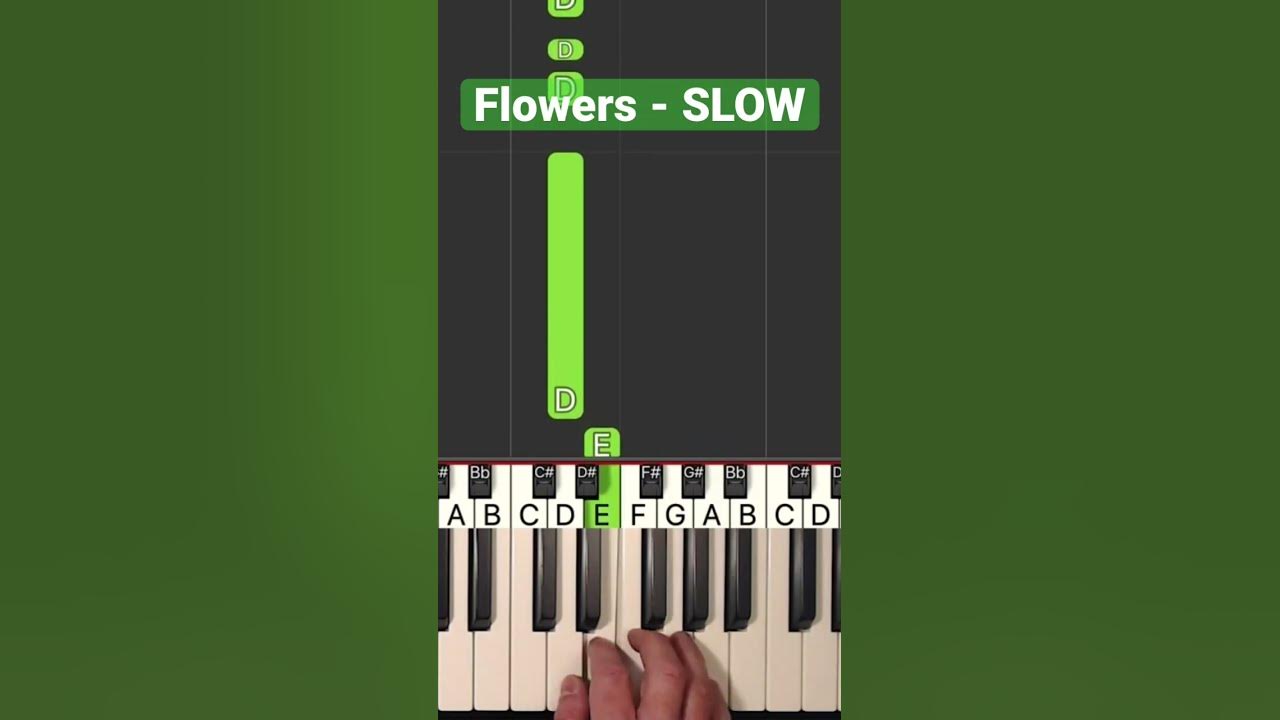 Miley Cyrus Flowers Piano YouTube