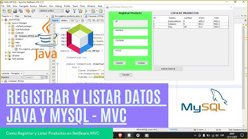 ✅registro y listado de productos en java y MySQL en NetBeans 2024 (1/4)