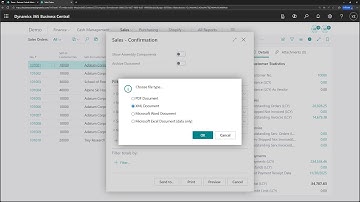 Business Central short video: Limit the file format/type of report output