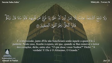 34 سورة سبأ مترجمة للغة البرتغالية - Suratu Saba بصوت الشيخ أحمد النفيس