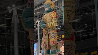 Yaksha Giant statue at Suvarnabhumi Airport #bangkok #thailand #shortsvideo