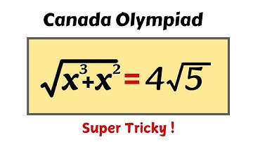 Canada | Viral Math | Math Olympiad Question | Premath | Mathematics | Pi Nerds