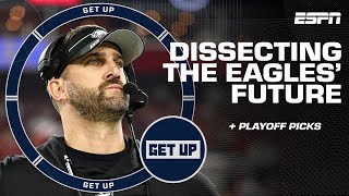 SOMETHING'S NOT RIGHT! 😧 What is Nick Sirianni's future with the Eagles? + Playoff previews | Get Up