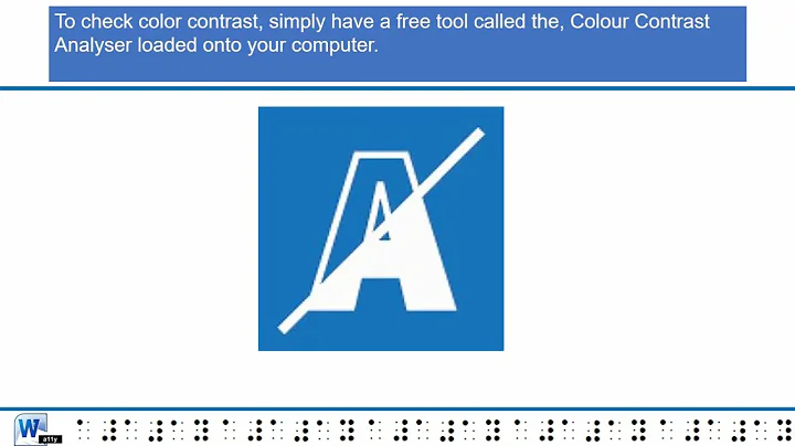 Creating Accessible Word Documents:  Chapter Seven:  Appropriate Use of Color - DayDayNews