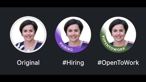 How to add the Hiring Frame or Open To Work Frame on LinkedIn