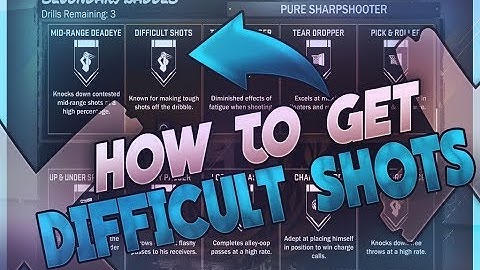 NBA 2K18 Tips: HOW TO GET DIFFICULT SHOTS BADGE AFTER PATCH 4!!!