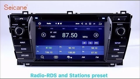 Android 7.1 2014 Toyota Corolla Radio DVD GPS Navigation Entertainment system Player Head unit