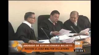 Abogado de Baldetti recusó a juez Villatoro