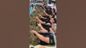Special Operations Candidates perform pre-SCUBA training #military #navy #marines #airforce #shorts