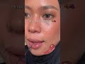 try on OMG Lip Vinyl Hazel Hype🍂 on my warm undertone jadi ungu🍇🥀