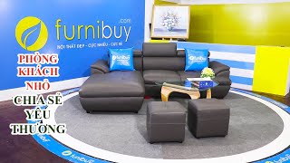Sofa chữ L cho phòng khách nhỏ FB190601| Sofa giá rẻ tại kho| Furnibuy.com