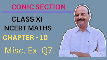 Conic Section: Misc. Ex. Ch 10. Q7. A man running a racecourse notes that the sum of the distances••