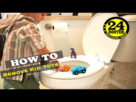 Unclog A Toilet Clogged With Kid Toys & How To Remove A Toilet To Auger Out Obstructions | 24 Rooter