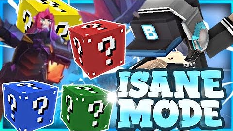 INSANE MODE In Lucky Block Skywars!! 😱🤩 (Blockman GO Blocky Mods)
