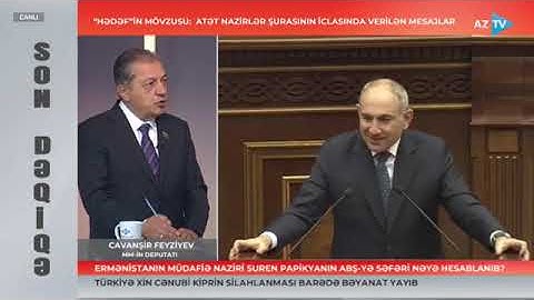 Millət vəkili Cavanşir Feyziyev AzTV-də yayımlanan “HƏDƏF” proqramının qonağı olub