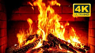 🔥 Cozy Fireplace 4K (12 HOURS). Fireplace with Crackling Fire Sounds. Fireplace Burning 4K