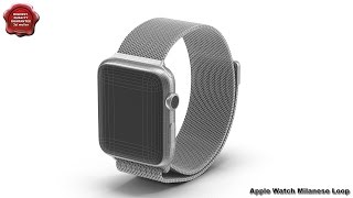 3d model of Apple Watch Milanese Loop by 3d_molier International screenshot 2
