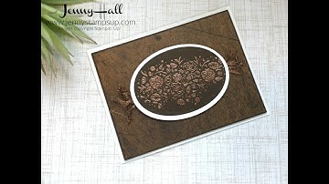 Wood Words natural tones using Stampin Up products with Jenny Hall