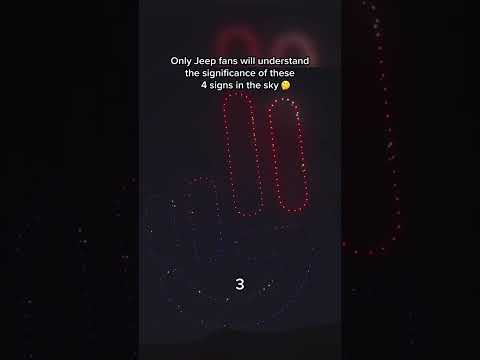 The drones were speaking our language that night. #ItsAJeepThing