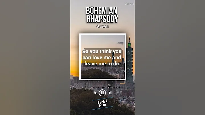 Lyrics video of Bohemian Rhapsody by Queen #bohemianrhapsody #queen #lyricsvideo #lyricsshorts #song