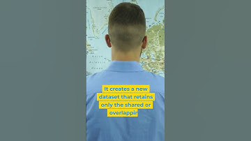 What is an Intersect in GIS? Short explanation. #gis #intersect #spatialcomputing #qgis #geography