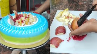 Counter Model Style Fruit Cake Design | Simple Fruit Cake Design Idea