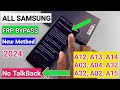Samsung Frp Bypass TalkBack Not Working 2024 || Samsung A15/A03/A04/A02/A32/A12 Frp Unlock/Bypass