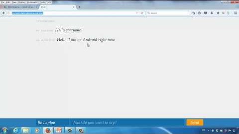 Chat App Lecture Video (IoT Application)
