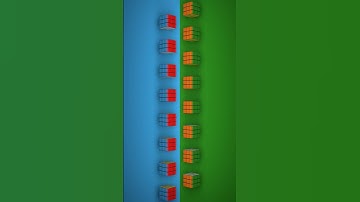 Rubiks Cube Color Switch 3  #3dloop #satisfying #animation #3danimation #3dart #blender3danimation