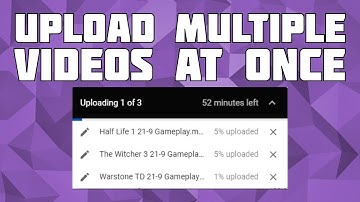 How to Upload Multiple YouTube Videos at Once!