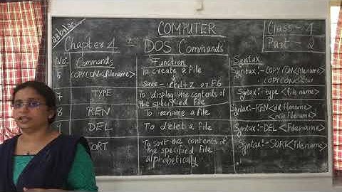 Computer Class 4   DOS Commands   Part 2