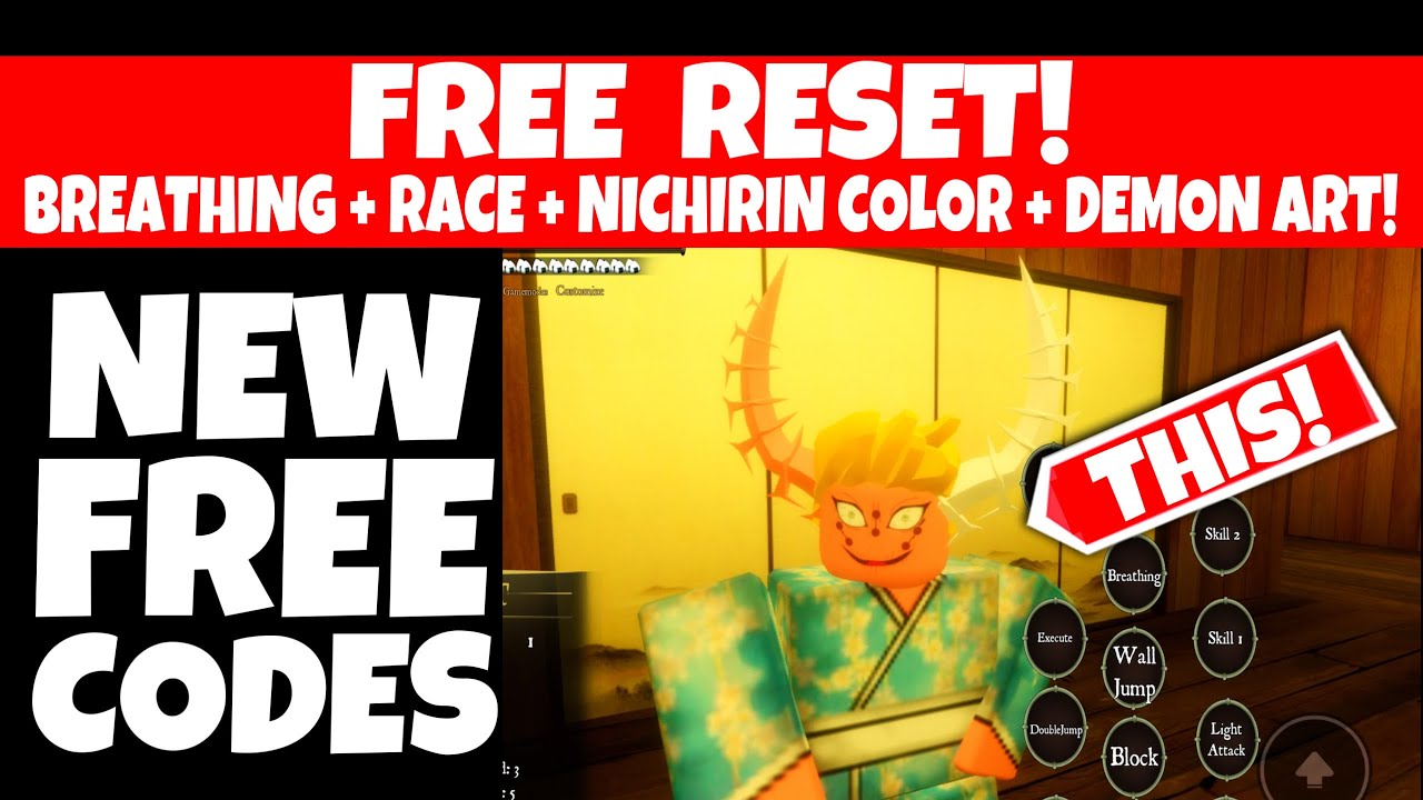 FREE CODES Demon Slayer RPG 2 FREE Race Reset + Breathing Reset +