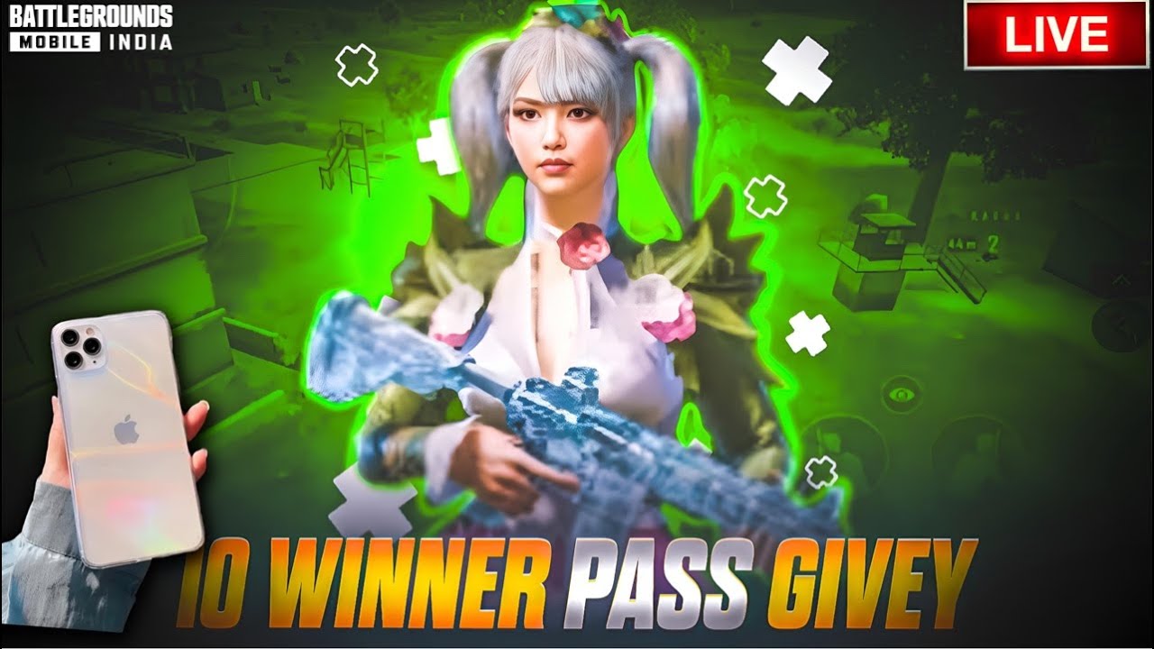 CycloneIsLive16 🔥 BGMI 1v1 TDM Challenge | 10 Winner Pass Giveaway 🎁 Road to 5K