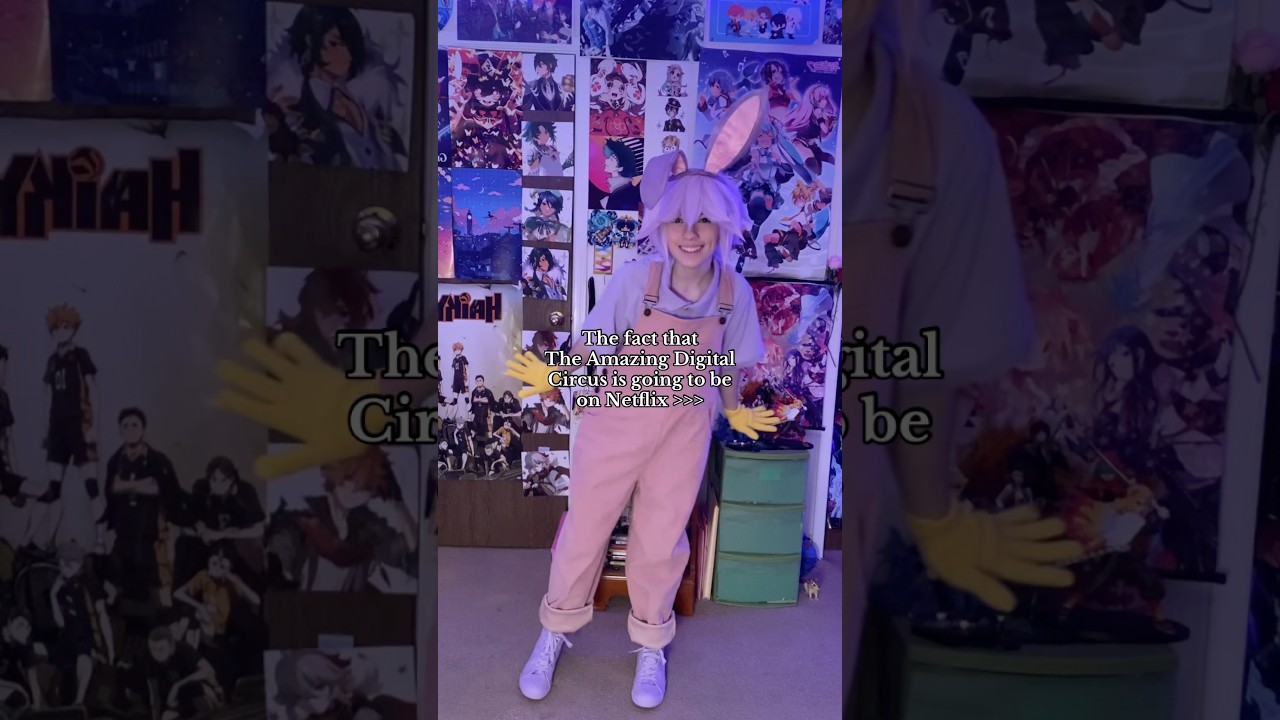 “Netflix and chill while watching Pomni & the others go insane” - Jax probably #jaxcosplay #tadc