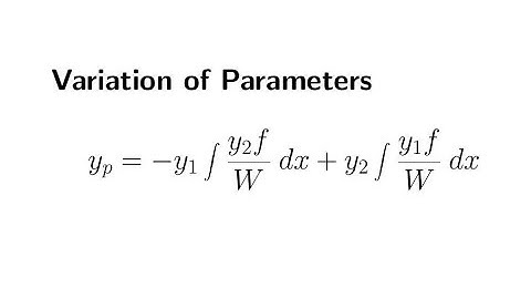 Proof: Variation of Parameters