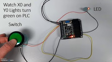 Video Tutorial 2 - FX1N Programmable Logic Controller PLC - Push Button and LED