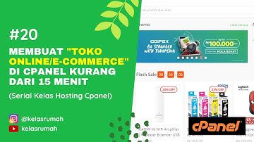 Membuat "Toko Online #E-Commerce" di Cpanel kurang dari 15 Menit - #kelasrumah