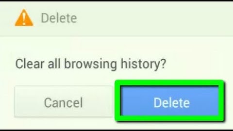 Clear history in UC Browser in Android
