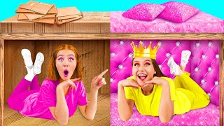 Секретный Домик Под Кроватью | Богатая vs Бедная Смешные Челленджи от KiKi Challenge
